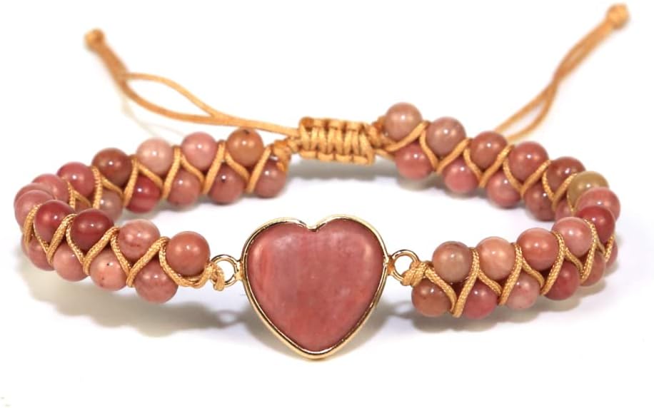 ZOSOJONA Women Handmade Boho Wrap Bracelets Natural Stone Variety Beads Strand Bracelet