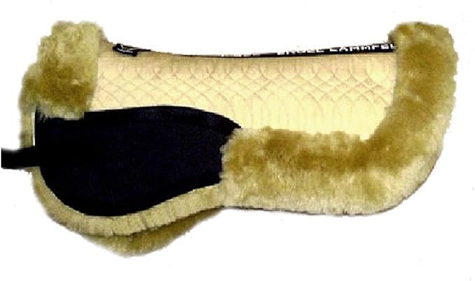 Engel Sheepskin Lined Half Saddle Pad - Medium Size-PurrikoPets
