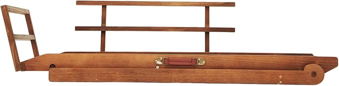 Dog Ramp for Bed, Dog Stairs for Small and Large Dogs, Portable Dog Steps for Bed, Couch, Car, Adjustable Folding Pet Ramp, Upgrade Rubber Pet Steps, Supports up to 210 lbs (Medium-Brown)-PurrikoPets