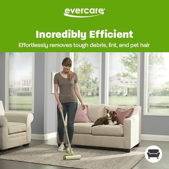 Evercare Pack of 6 10" Wide Large Surface Mega Pet Roller Refill, 50 Sheets Each (300 Sheets Total)-PurrikoPets