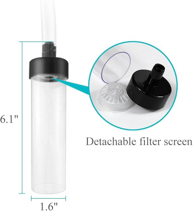 5ft-S Aquarium Siphon Vacuum Cleaner for Fish Tank Cleaning Gravel & Sand-PurrikoPets