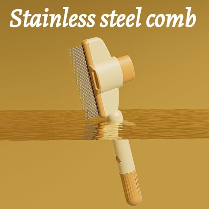 2 Pcs Brush for Cats, brush Cat Comb, Avatore brushs-Removes Fur & Relieves Pain, Upgrade Dog and Cat Hair Removal with Release Button, Multi-function Grooming Brushs for Short&Long Cats-PurrikoPets