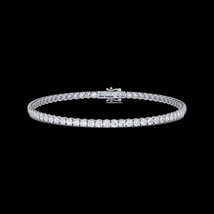 0.50-15 Carat Lab Grown Classic Diamond Tennis Bracelet 4 Prong Setting Luxury Collection (F-G Color, SI Clarity) Length- 7 Inch