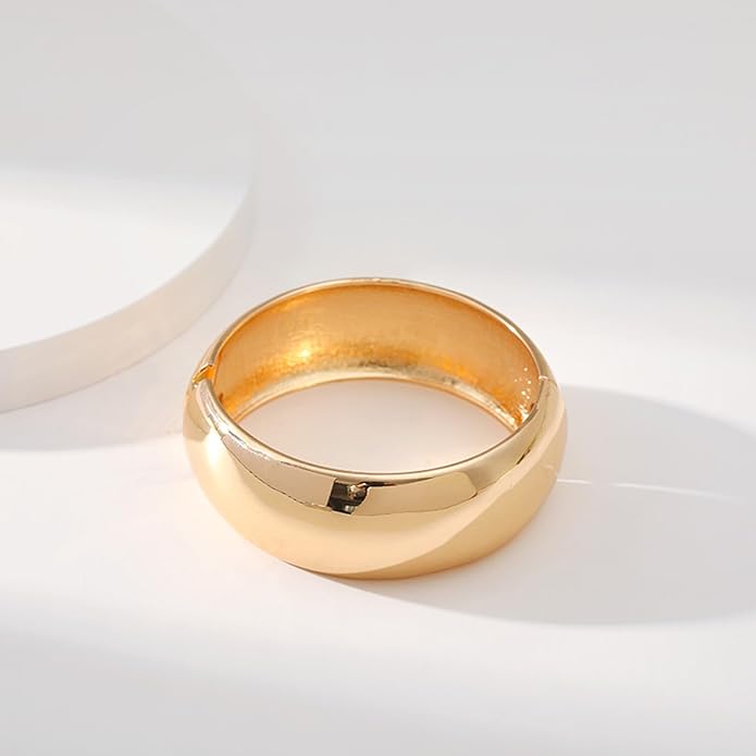 YMBYCM Chunky Bangle Bracelets for Women Trendy Wide Chunky Cuff Bracelets Wrap Bracelet