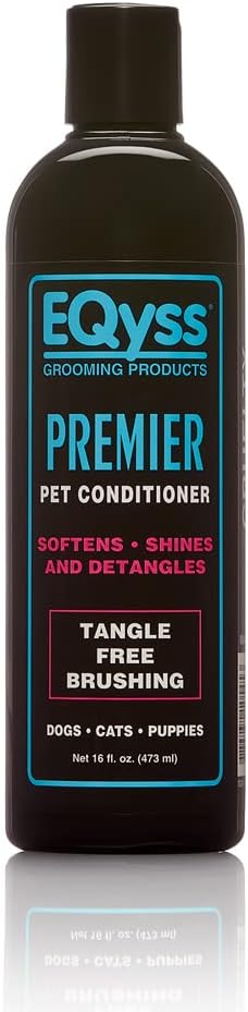 EQyss Premier Pet Conditioner - Moisturizes, Softens, & Conditions Dry Coat & Hair, Detangles & Adds Shine - for all Dogs, Cats, Puppies (16 oz)-PurrikoPets