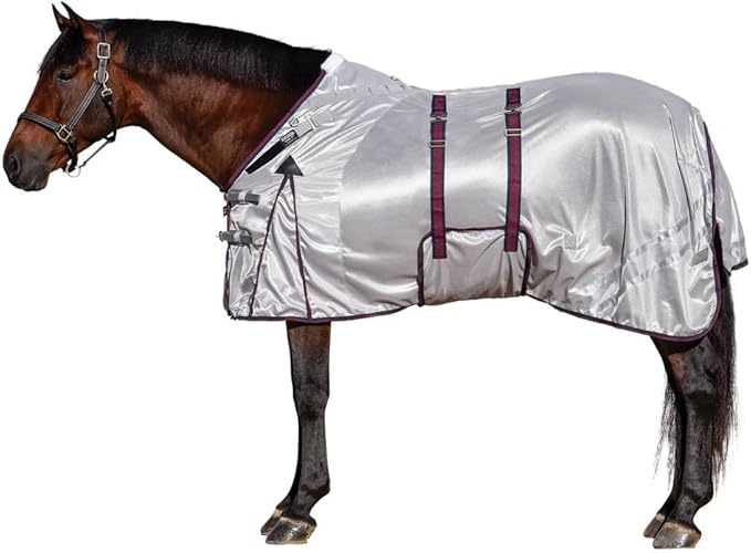 Dura-Tech RipGuard Adjusta-Fit Horse Fly Sheets | Self-Repairing Durability | Enhanced UV & Insect Protection | Ideal for All Horse Breeds-PurrikoPets