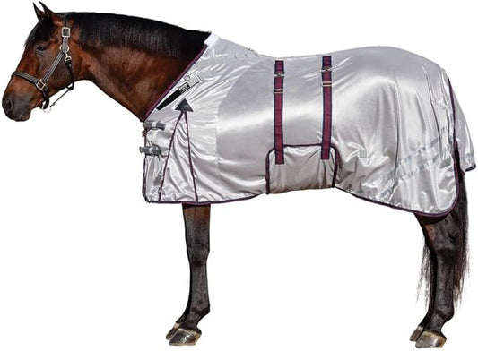 Dura-Tech RipGuard Adjusta-Fit Horse Fly Sheets | Self-Repairing Durability | Enhanced UV & Insect Protection | Ideal for All Horse Breeds-PurrikoPets