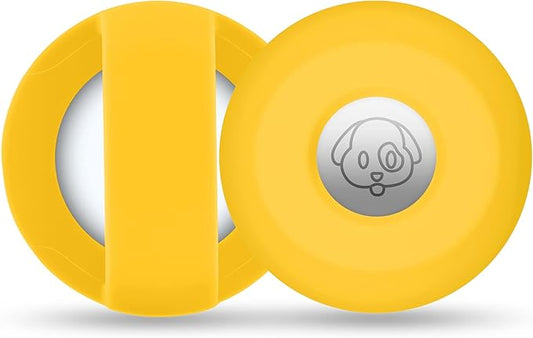 Airtag Holder for Dog Collar, Cibaabo Silicone Air Tag Case Cover Compatible with Apple Airtags for 0.8-1.2inch Cat Pet Collar Harness Loop-PurrikoPets