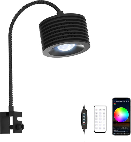 Full Spectrum Aquarium Light, Adjustable Saltwater Super Bright Fish Tank Light for Reef, Coral, Planted Nano Saltwater Aquarium Tank (A-20 Saltwater 16W)-PurrikoPets