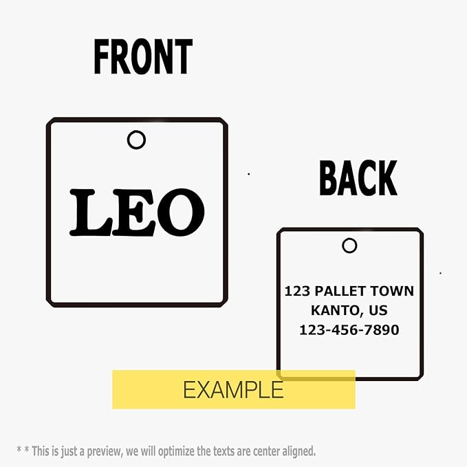 316 Surgical Grade Stainless Steel Personalized Dog & Cat ID Tags - Made with Three Thousand Love for Our Fur-Baby - Original Funny Shapes Heart, Engraved Name or Text for Pet Collar Accessories-PurrikoPets