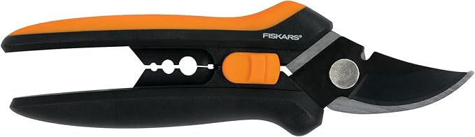 Fiskars Floral Pruning Shears - Plant Cutting Scissors/Garden Clippers For Deadheading and Working with Flowers - Black/Orange-PurrikoPets