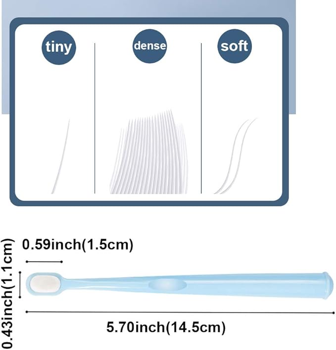 Extra Soft Small Dog Toothbrush Kit, Cat Dental Toothbrush Silicone, Easy to Handle Teeth Cleaning Head, Pet Deep Clean Dense Brush, Safe and Effective Oral Care, Brush Away Breath, 2 Pack-PurrikoPets