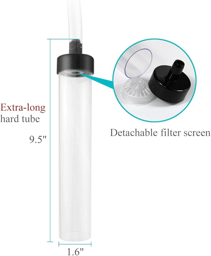 5ft Aquarium Siphon Vacuum Cleaner for Fish Tank Cleaning Gravel & Sand-PurrikoPets