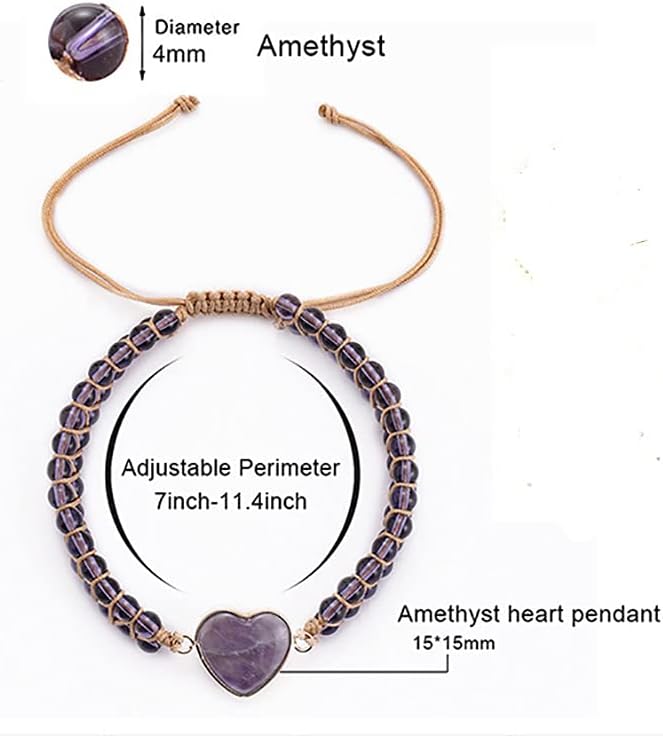 ZOSOJONA Women Handmade Boho Wrap Bracelets Natural Stone Variety Beads Strand Bracelet