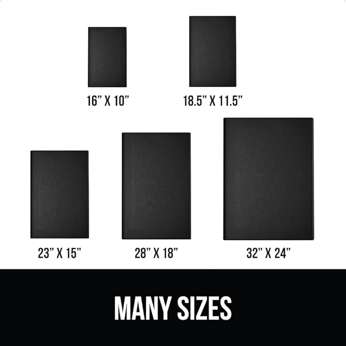 GORILLA GRIP 100% Waterproof Raised Edge BPA Free Silicone Pet Feeding Mat, Dog Cat Food Mats Contain Spills Protects Floors, Placemats for Cats and Dogs Water Bowl, Pets Accessories 16x10, Black-PurrikoPets