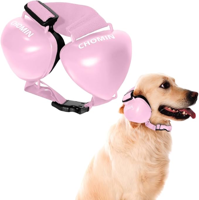 Dog Ear Muffs for Noise Protection, 29dB NRR Dog Earmuffs, Noise Cancelling Headphones for Dogs-PurrikoPets