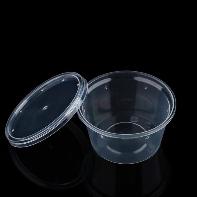 10 Pcs Spider Terrariums Breeding Box Small Round Hatching Container Acrylic Feeding Box for Spider Scorpion Centipede Insect-PurrikoPets