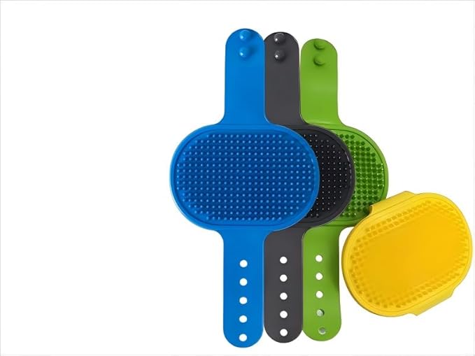 4PCS Cat Self-Groomer, Indoor Cat Brush, Adjustable Silicone Self-Cleaning Massage Tool for Dogs and Cats Scrubbing, Bathing, Massage, Hair Cleaning-PurrikoPets