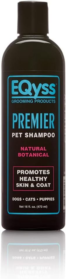 EQyss Premier Pet Shampoo - Cleanses & Moisturizes Coat, Adds Volume, Intensifies Colors, Residue-free Finish - For All Dogs, Cats, Puppies (16 oz)-PurrikoPets