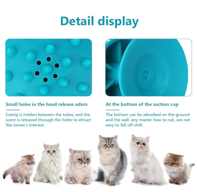 3-Pack Cat Scratcher cat self groomer for Loose Fur Removal, Catnip Massager, Massage Combs for Short & Long Fur Cats and Kittens-PurrikoPets