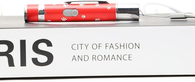 EAWONGEE Cat Toys Rechargeable, Indoor Cats Chase Light, Interactive for Kitty Pet Dog with 3 Light Modes 5 Patterns, Red-PurrikoPets