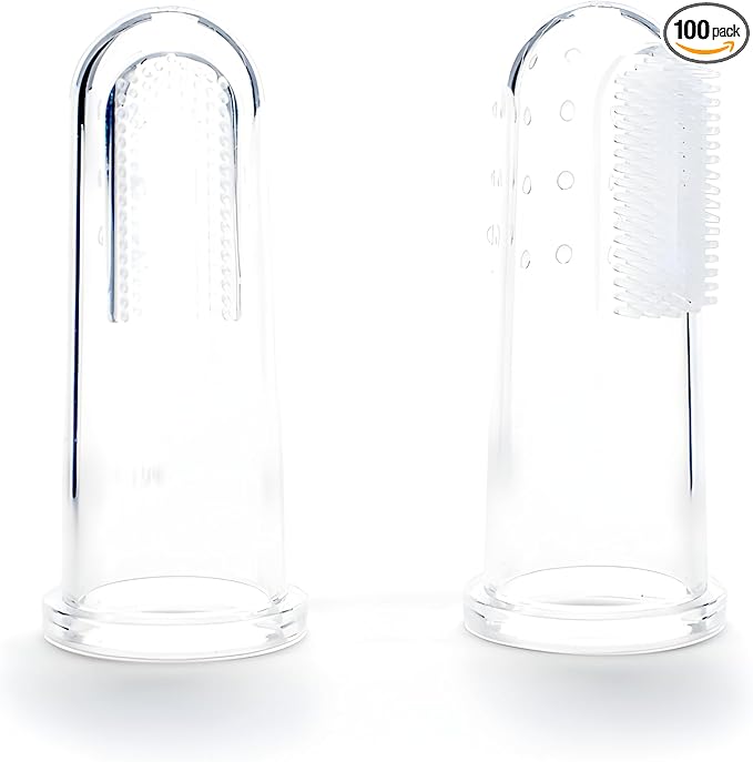 6Pack Dog Toothbrush，360º Dog Tooth Brushing Kit, Cat Toothbrush, Teeth Cleaning, Finger Brush-PurrikoPets