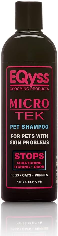 EQyss Micro-Tek Pet Shampoo (16 Ounce) - Stops Scratching, Itching, Biting, or Licking Hot Spots-PurrikoPets