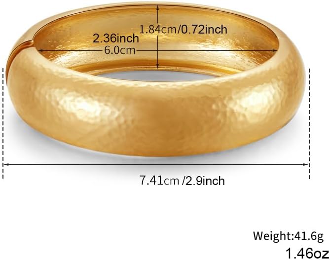 YMBYCM Chunky Bangle Bracelets for Women Trendy Wide Chunky Cuff Bracelets Wrap Bracelet