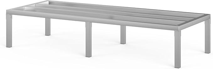 24 in X 60 in. Aquarium Stand | Industrial Style Aluminum Fish Tank Base with Open Frame Design-PurrikoPets