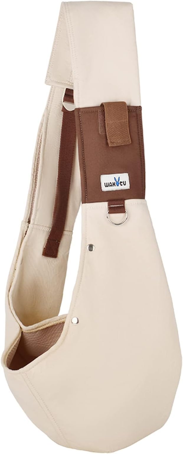 Dog Sling Carrier for Small Dogs - Front Dog Carrier with Adjustable Strap - Hands Free Pet Papoose Bag for Chest - Suitable for Puppy, Small Dogs, and Cats for Outdoor Travel,15 lbs-PurrikoPets