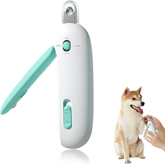 Dog Nail Clipper Cat Nail Trimmer, Adjustable Aperture, Safety-First Design, Inbuilt Nail File for Pets Claw Care Pet Grooming-PurrikoPets