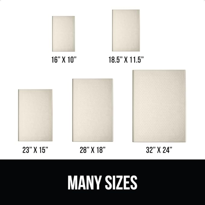 GORILLA GRIP 100% Waterproof Raised Edge BPA Free Silicone Pet Feeding Mat, Dog Cat Food Mats Contain Spills Protects Floors, Placemats for Cats and Dogs Water Bowl, Pets Accessories 23x15 Cream-PurrikoPets