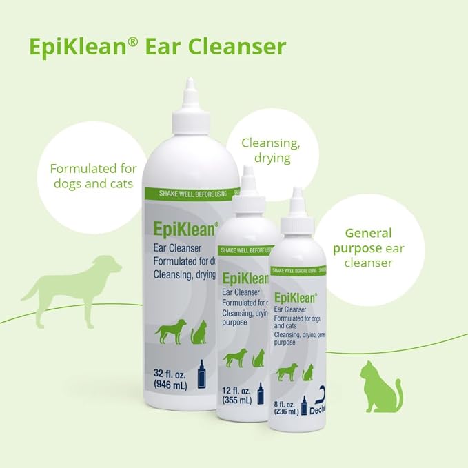 EpiKlean Ear Cleanser for Dogs and Cats, 12 oz-PurrikoPets