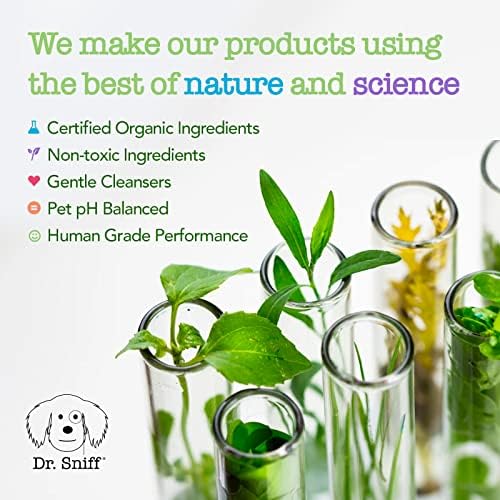 Dr. Sniff 2-in-1 Pet Shampoo & Conditioner, Ultimate Grooming Treatment for Dog & Cat Hair, Freshens Scent, Made in The USA, Perky Pup Scent, 16 Oz-PurrikoPets