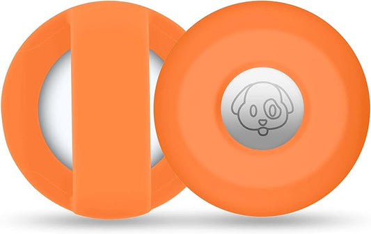 Airtag Holder for Dog Collar, Cibaabo Silicone Air Tag Case Cover Compatible with Apple Airtags for 0.8-1.2inch Cat Pet Collar Harness Loop-PurrikoPets