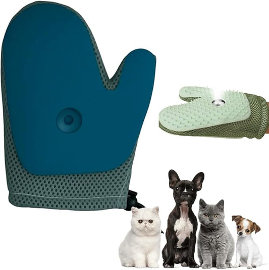 2025 New Pet Hair Removal Glove, Upgrade Electrostatic Pet Grooming Gloves for Cats and Dogs, Efficient Cat Gloves-PurrikoPets