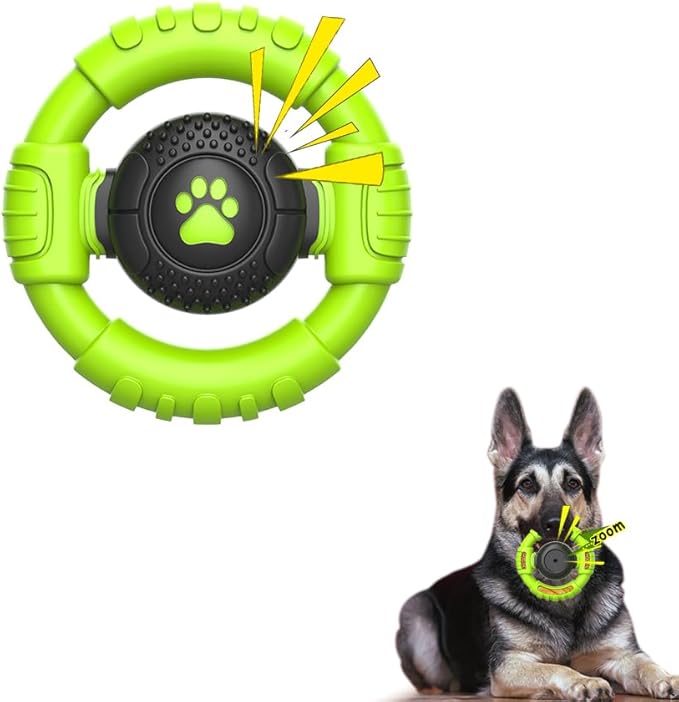 Dog Toys for Aggressive Chewers Large Medium Small Breed Indestructible Durable Tough Squeaky Dog Chew Toys to Keep Them Busy Nylon Rubber Interactive Dog Toys-PurrikoPets