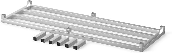 20 in X 60 in. Aquarium Stand | Industrial Style Aluminum Fish Tank Base with Open Frame Design-PurrikoPets