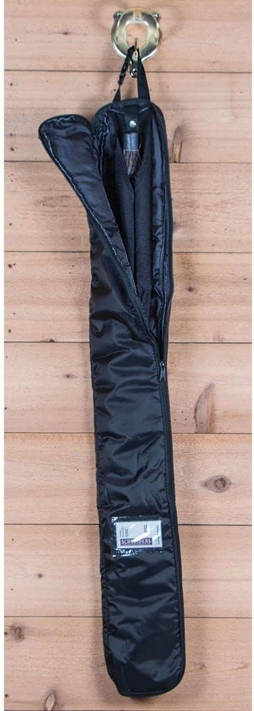 Dura-Tech Deluxe Fake Horse Tail Bag | Protects Fake Horse Tail | Full-Length Zipper | Tangle-Free Lycra Sleeve | Secure Tail Fastener | Handy ID Pocket | Color Black-PurrikoPets