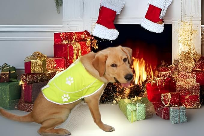 Dog Reflective Vest - Comfortable Jacket Safety Hunting, High Visibility for Dogs with Elastic Straps and Clasp Closure- Orange,X- Large-PurrikoPets