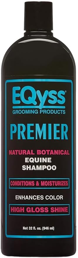 EQyss Premier Equine Horse Shampoo - Conditions and Moisturizes Coat, Enhances Color, Promotes Shine - Safe for All Horses & Pets, pH Balanced, USA Made-PurrikoPets