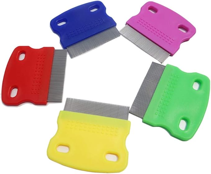 2 Pcs Cat Combs Dogs Grooming Combs Tear Stain Remover, Effectively Removes Crust, Loose Hair, Eye Stain on Pet(Random Color)-PurrikoPets