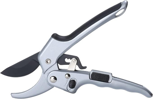 Garden clippers, premium Germany pruners, Work 3 times easier, professional ratchet pruning shears, cutting rose, flower, hedge, stem, tree, Sharp gardening scissors, Arthritis weak hand snips-PurrikoPets