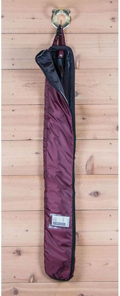 Dura-Tech Deluxe Fake Horse Tail Bag | Protects Fake Horse Tail | Full-Length Zipper | Tangle-Free Lycra Sleeve | Secure Tail Fastener | Handy ID Pocket | Color Burgundy-PurrikoPets
