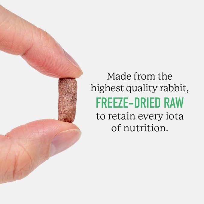 Dr. Harvey's Rabbit Bites Freeze-Dried Raw Dog Treats, Single Ingredient, All-Natural Rabbit Meat Protein for Dogs, Allergen-Free, 7 Ounces (1 Pack)-PurrikoPets