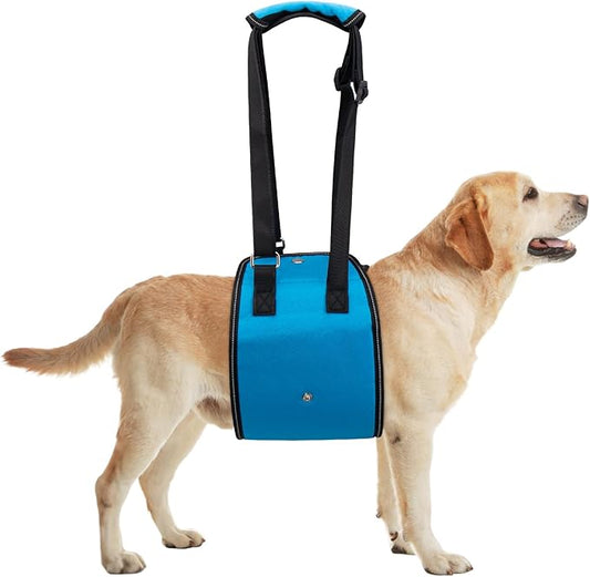 Dog Lift Harness Dog Sling for Large Dogs, Portable Dog Carrier Sling for Back Legs, Ajustable Hip Support Harness for Weak Rear Leg, Assist Senior Disabled Joint Injuried and After ACL-PurrikoPets
