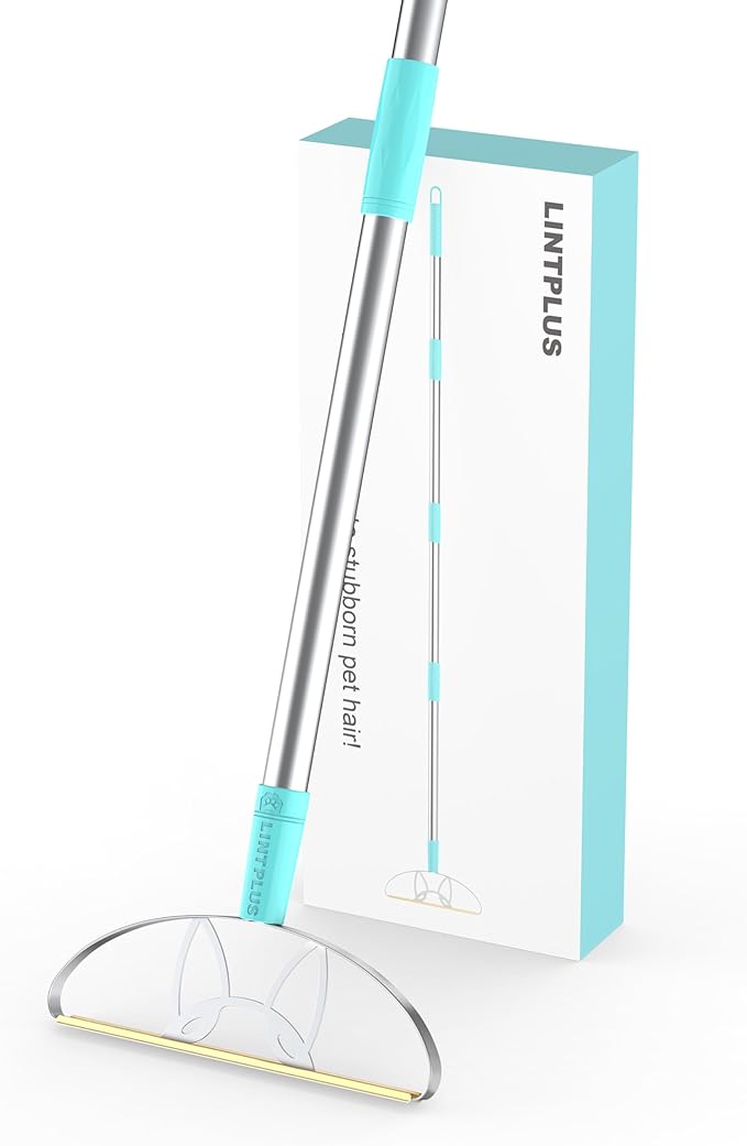 63“Ultra Long Carpet Rake by LINTPLUS-Heavy Duty Carpet Scraper & Pet Hair Remover for Deep Cleaning, Efficient Dog Hair Remover for Carpets,Rugs,Furniture-Durable Carpet Rake for Home Use-PurrikoPets