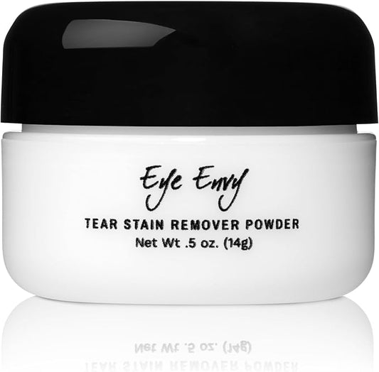 Eye Envy Tear Stain Remover Powder for Dogs and Cats. 100% Natural, Safe. Apply Around Eyes. Absorbs and Repels Tears. Keeps Area Dry. Treats The Cause of Staining. Made in The USA. (.5 oz)-PurrikoPets