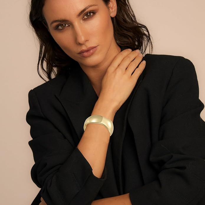 YMBYCM Chunky Bangle Bracelets for Women Trendy Wide Chunky Cuff Bracelets Wrap Bracelet