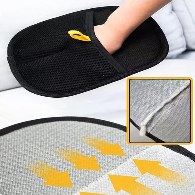 3pcs Reusable Electrostatic Pet Hair Remover Glove - Cat & Dog Grooming Gloves for Deshedding, Washable Hair Removal Tool for Furniture, Carpet, Clothes-PurrikoPets